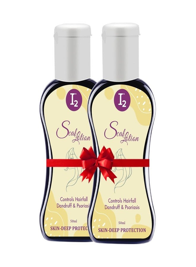 I2cure Hair Growth lotion for Dry Itchy & Flaky Scalp & Skin Minimizes Skin Irritation Soothes | Relief From Scalp Itchines|Hair Root Nutrients & Hair Growth For Men & Women 50ml (Pack of 2) - Image 1