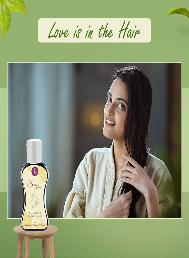 I2cure Hair Growth lotion for Dry Itchy & Flaky Scalp & Skin Minimizes Skin Irritation Soothes | Relief From Scalp Itchines|Hair Root Nutrients & Hair Growth For Men & Women 50ml (Pack of 2) - Image 5