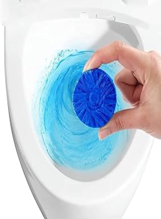 Generic Automatic Toilet Cleaning Tablets@@ Toilet Tank Cleaner@@ Strong Cleansing Bubble Blue Liquid Deodorant Toilet -10 Pcs 