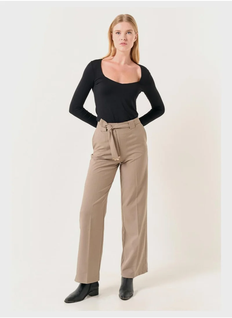 Jimmy Key High Waist Wide Leg Pants