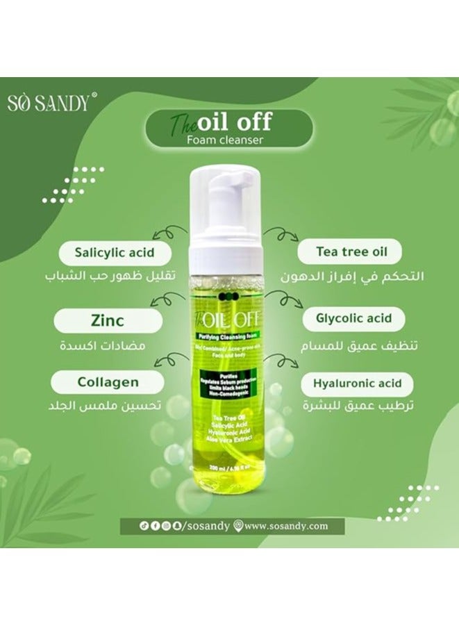 So Sandy The Oil Off Foam Cleanser for oily, combination and acne-prone skin 200 ml - Image 2