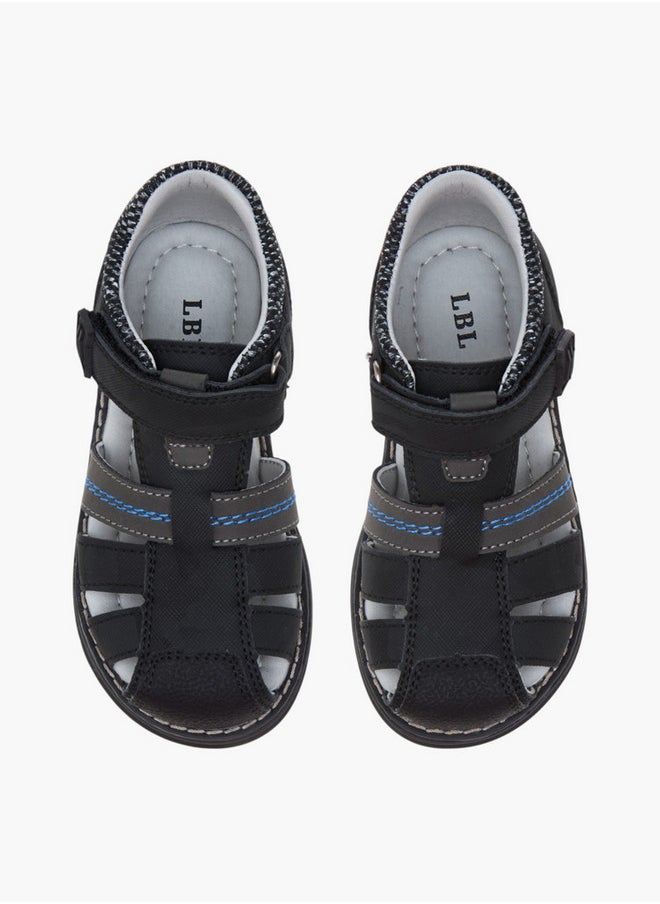 LBL by Shoexpress Strap Sandals with Hook and Loop Closure  - Image 1