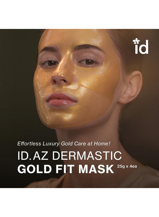 ID.AZ ID.AZ Dermastic Gold Fit Mask | Rejuvenating Facial Masks | Hydrating, Toning & Firming Facial Mask | Helps Enhance Skin Elasticity | Made in Korea - 4 Packs - Image 2