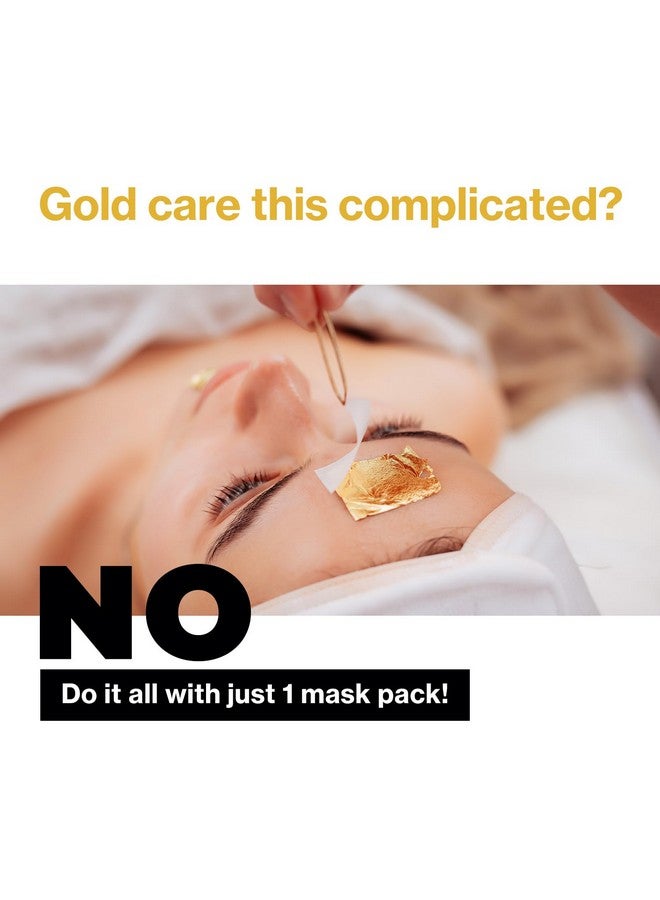 ID.AZ ID.AZ Dermastic Gold Fit Mask | Rejuvenating Facial Masks | Hydrating, Toning & Firming Facial Mask | Helps Enhance Skin Elasticity | Made in Korea - 4 Packs - Image 3