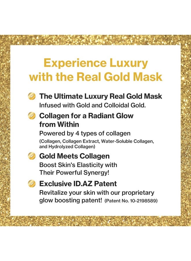 ID.AZ ID.AZ Dermastic Gold Fit Mask | Rejuvenating Facial Masks | Hydrating, Toning & Firming Facial Mask | Helps Enhance Skin Elasticity | Made in Korea - 4 Packs - Image 5