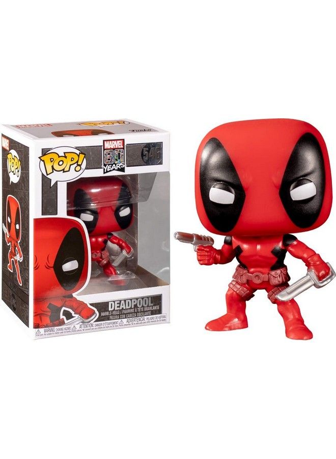 Funko 44154 بوب. بوبل مارفل: الظهور الأول في الذكرى الثمانين: تمثال قابل للجمع لشخصية ديدبول متعدد الألوان 3.75 بوصة - Image 4