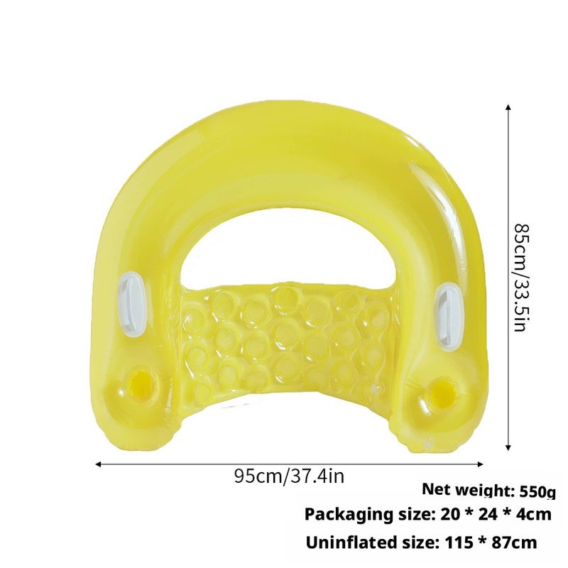 PVC Inflatable Pool Floating Bed with U-Shaped Lounge Chair - Image 5