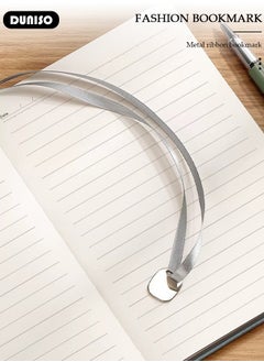 DUNISO A5 Notebook, Portable Notepad with Pen and Gift Box, Transverse Line Diary Notebook for Women Men, PU Cover Design College Specific Notebook with Bookmark for Writing,Travel,Work & School  - Image 2