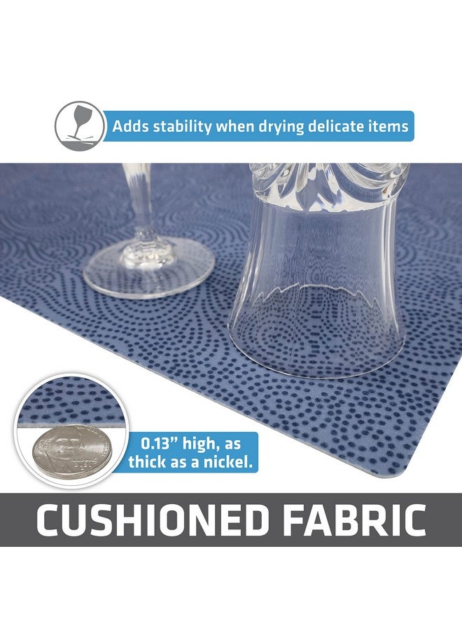 Drymate Premium Luxury Shelf & Drawer Liner, Thick Cushioned Fabric, Non-Adhesive, Absorbent, Waterproof, Slip-Resistant, Liners for Kitchen Cabinets, Cupboards (USA Made)(12”x59”)(2-Pack)(Blue) - Image 5