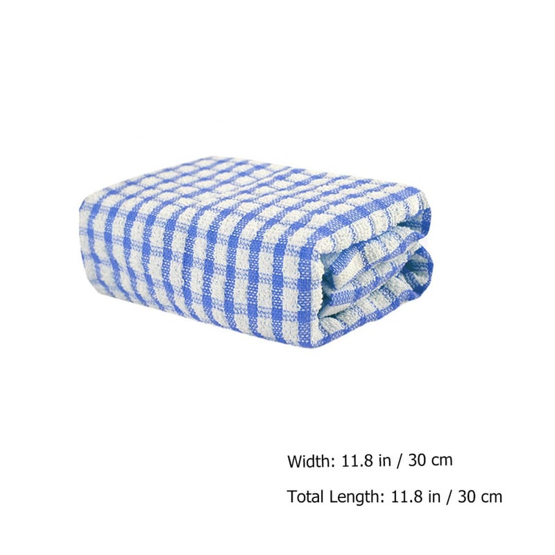 4Pcs Cotton Dish Cloths 31x31cm Thick Absorbent Kitchen Towels Multipurpose Cleaning Rags - Image 3