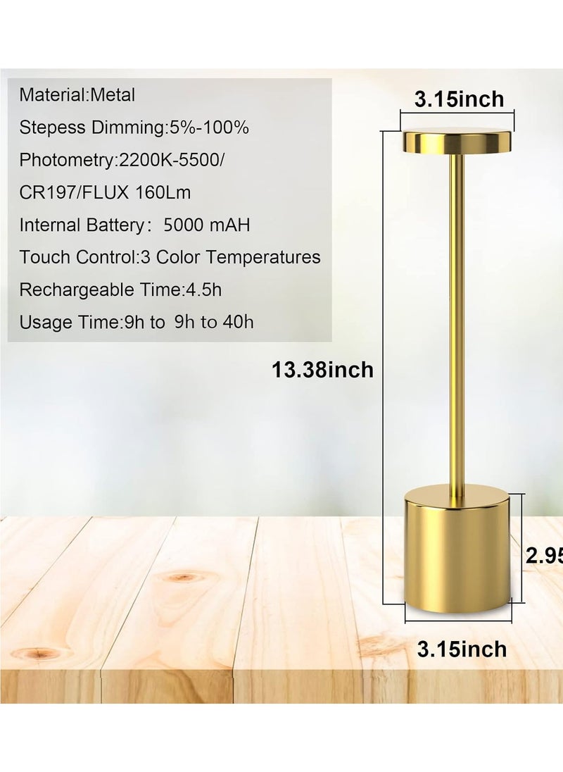 Rechargeable Battery Powered Cordless Table Lamp