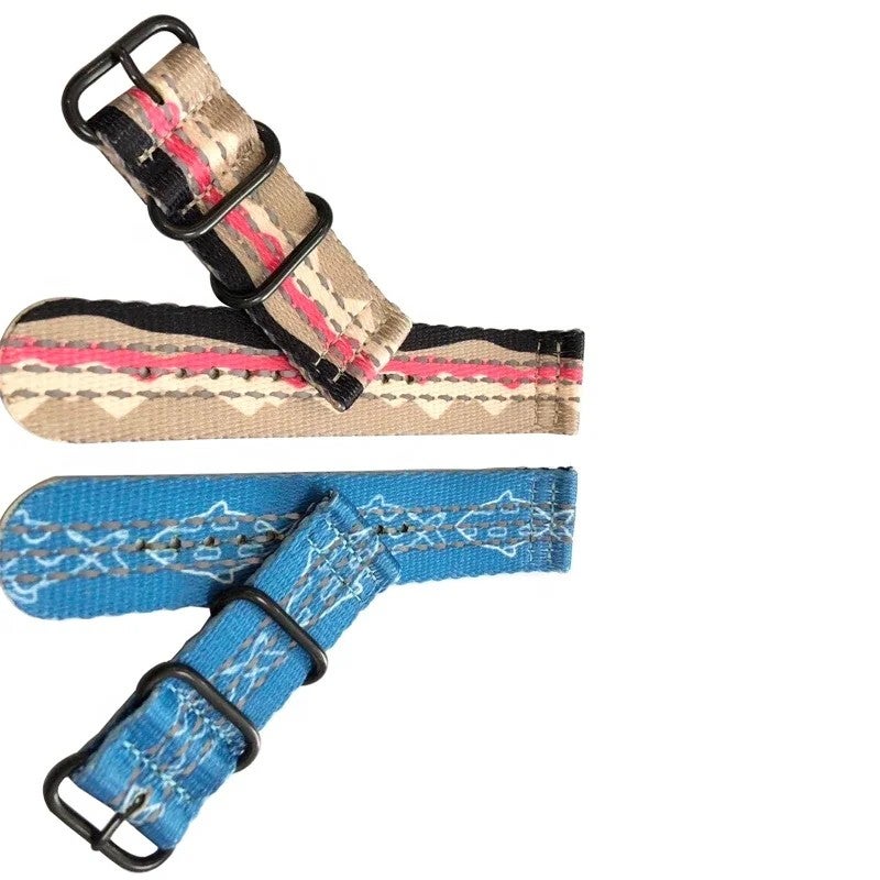 Bluejw High-Quality Durable Light-Reflecting Nylon Watch Strap Band - Safety Replacement for Sports, Outdoor & Fashion Watches - Image 1