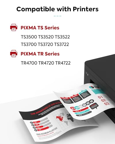 TESEN PG275XL CL276XL Replacement for Canon Ink 275 and 276 PG275 CL276 275XL 276XL Ink Cartridge Combo Pack for PIXMA TR4720 TS3522 TS3500 TR4700 TR4722 TS3720 printer Ink Cartridge Black Color2Pack - Image 3