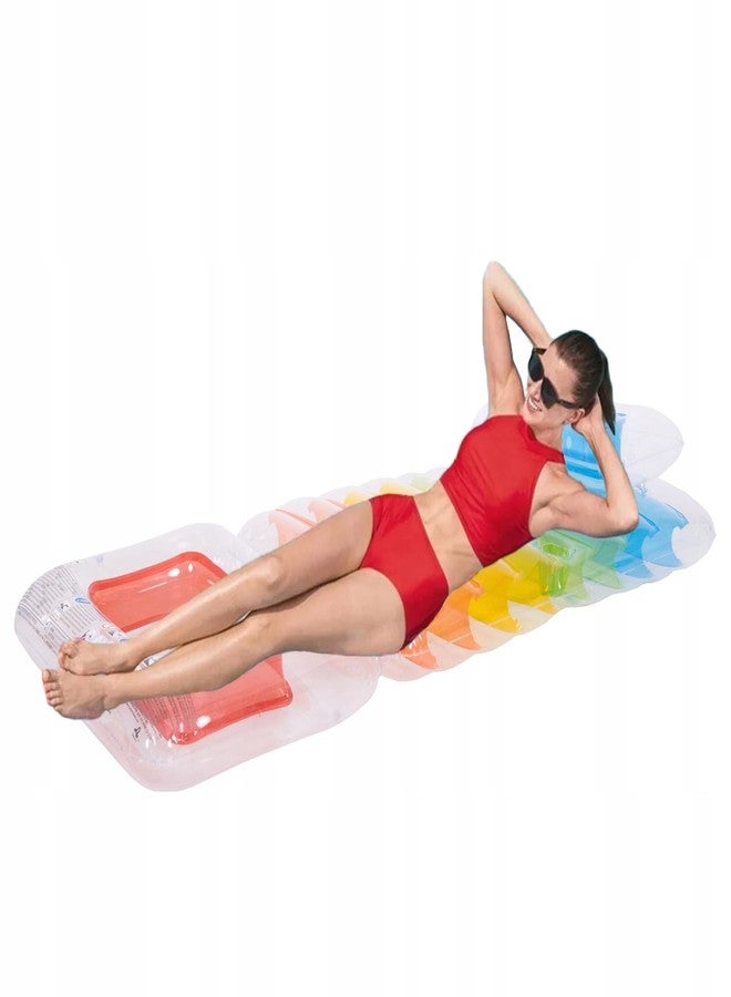 Jilani Swimming Pool Float for Adult 2 in 1 Lounger Mat Swimming Pool Float with Manual Pump - Image 5