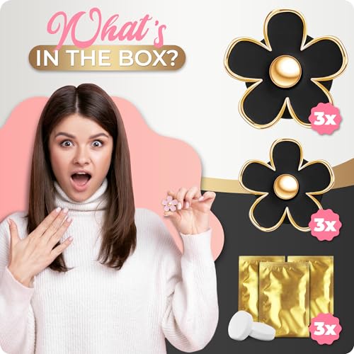 Zadin 6 Pieces Daisy Car Decoration Flower Air Vent Clip Air Conditioning Outlet Clip Car Air Freshener Clip Car Interior Decor Charm Colorful Interior Accessories for Girls Women - Image 5