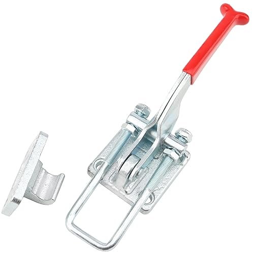 HOIGON 2 PCS 4000Lbs U-Hook Heavy Duty Latch Clamp, CH-40370 Adjustable Cast Alloy Steel Pull Action Clamp with Threaded U-Bolt and Rubberized Lever - Image 3