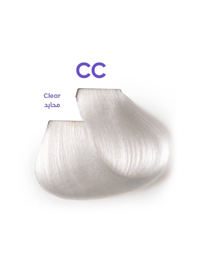 1B Hair Color Cream #CC Clear – Gloss Booster & Color Diluter with Tress Tones Tyrosine Enriched | 100ml | Shine Enhancer for All Hair Shades | No Pigment | Use Alone or Mix with Any Color - Image 1