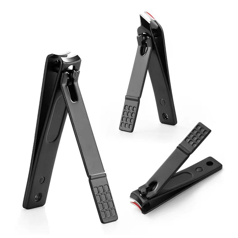 FORCE 24 Force24 - Nail Clippers Set, Ultra Sharp Sturdy Fingernail Toenail Clipper Nail Cutters set for men women adult nail cutter set for Thick Toenails & Nails (BLACK Set of 3 without Box) - Image 4