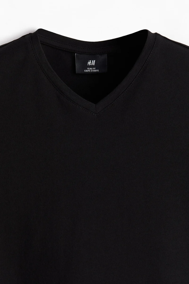 H&M V-neck T-shirt Slim fit