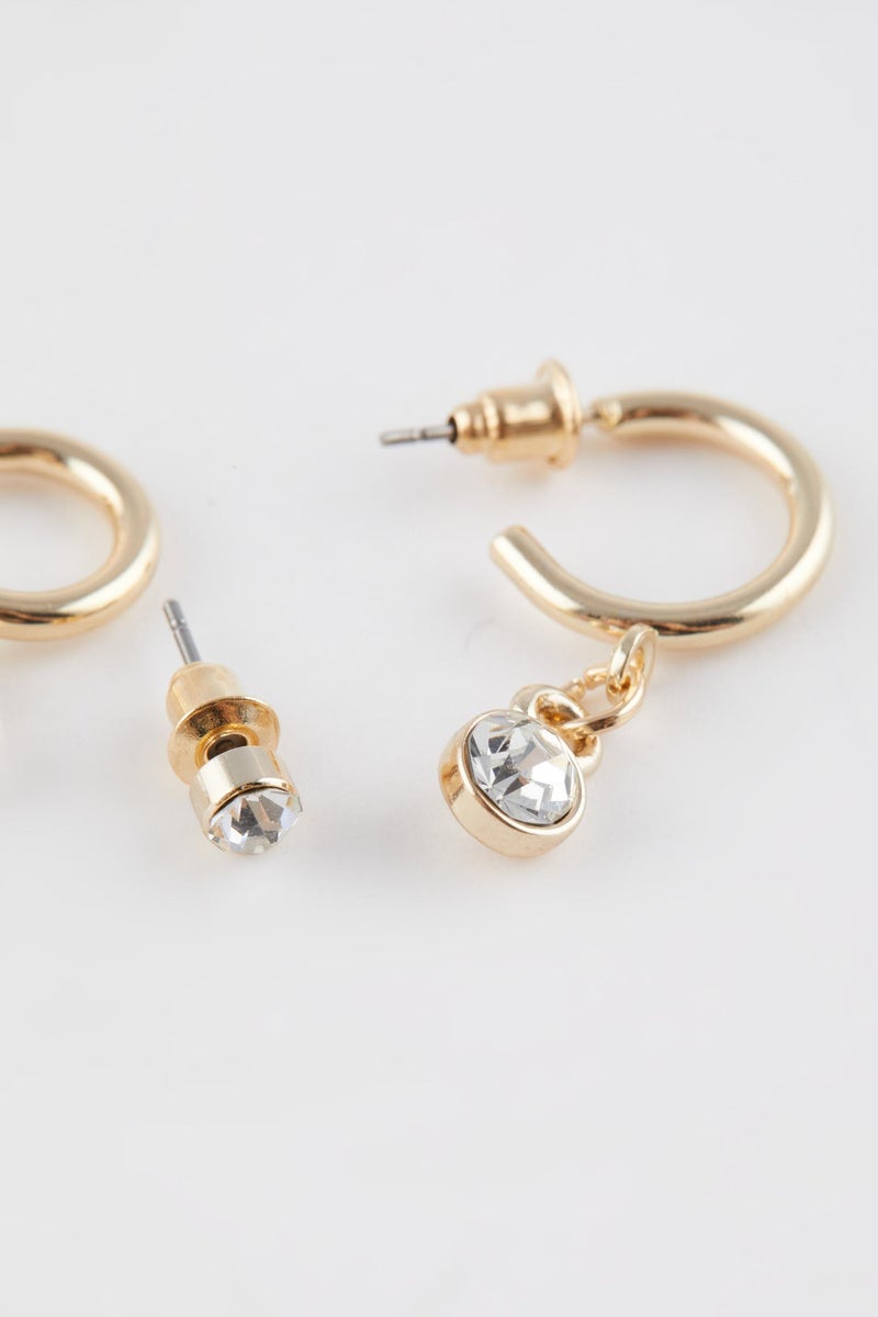 DeFacto Woman 6 Piece Gold Earrings  - Image 2