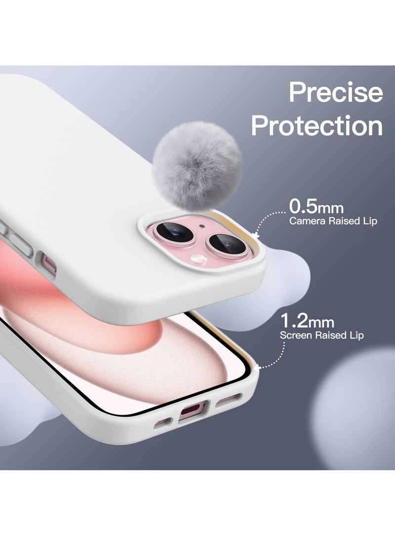 BORTONY iPhone 15 Plus Case 6.7 Inch Silicone Silky-Soft Touch iPhone 15 Plus Cover Full-Body Slim Thin Phone Case Shockproof Protective Case Cover for Apple iPhone 15 Plus  - Image 5