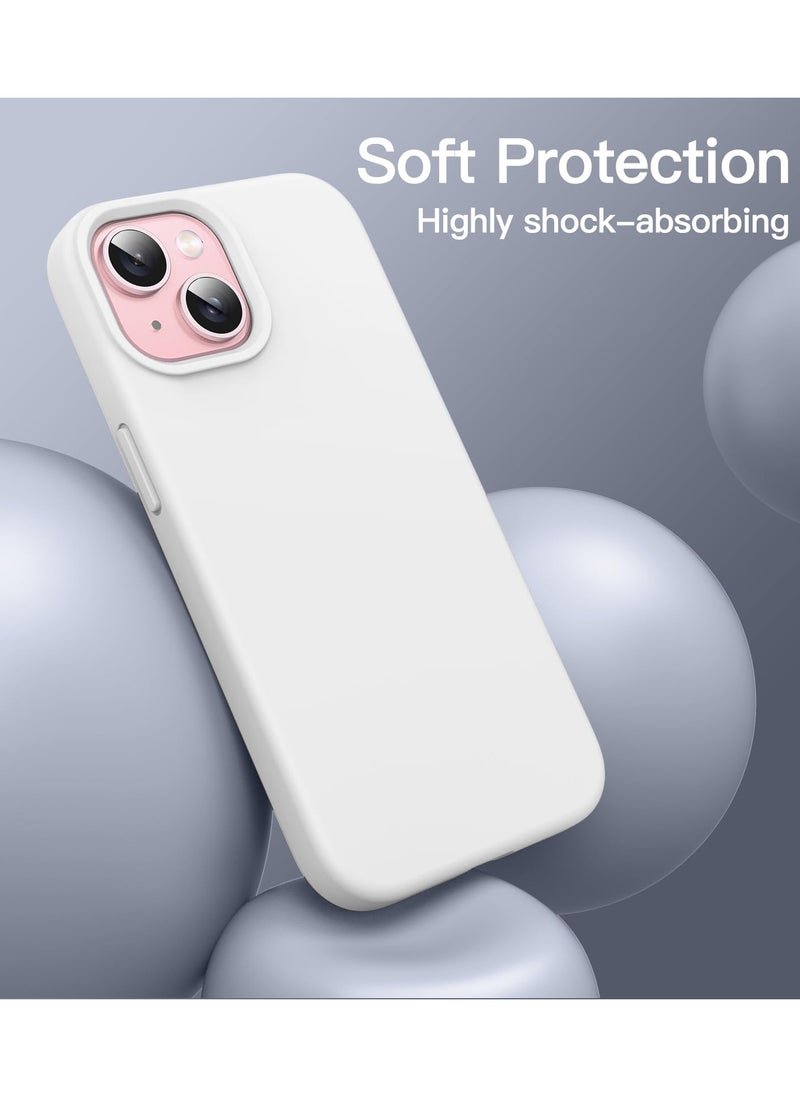 BORTONY iPhone 15 Plus Case 6.7 Inch Silicone Silky-Soft Touch iPhone 15 Plus Cover Full-Body Slim Thin Phone Case Shockproof Protective Case Cover for Apple iPhone 15 Plus  - Image 4