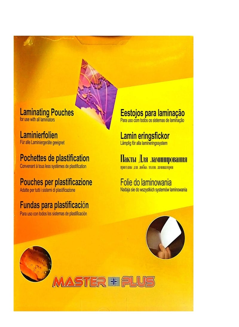 MASTER PLUS A5 Laminating Pouches Clear - Image 2