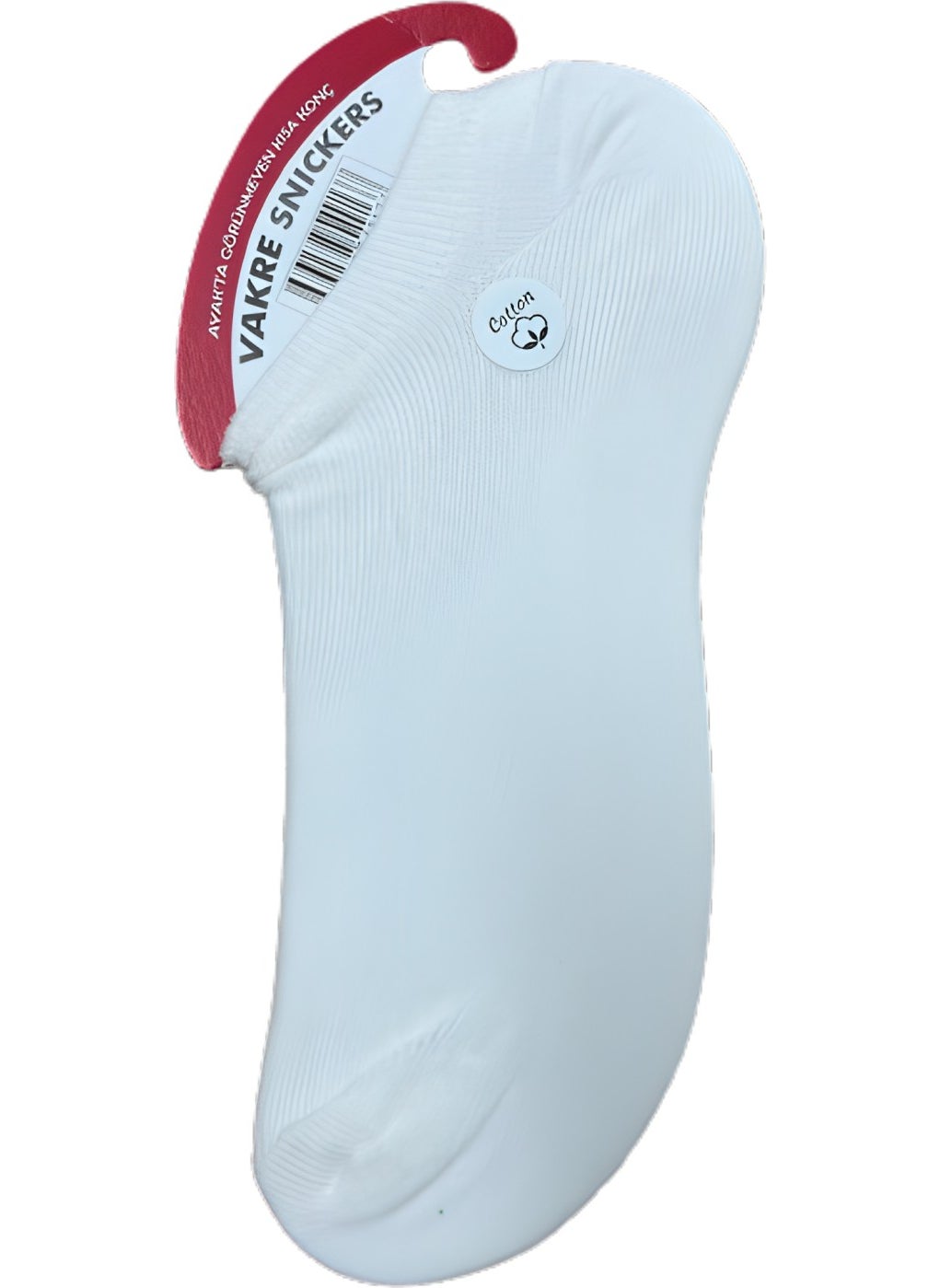 Vakre - 12 Pairs of White Color Sneaker Socks - Image 1