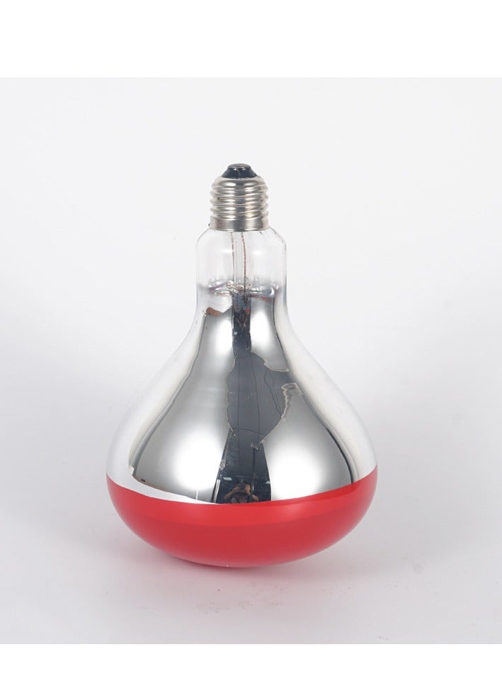 إسكدنيا مصباح حراري بالأشعة تحت الحمراء لعلاج جهاز التدليك الحراري للعناية الصحية وتسكين الآلام وصالونات التجميل العلاجية ومصباح العلاج الطبيعي المحمول المتين بقوة 275 وات E27 220 فولت (أحمر) - Image 3