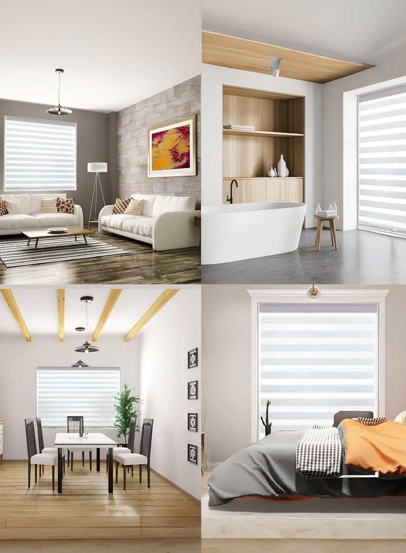 توشيونيكس ستائر نوافذ قماشية مرنة مقاس ١٨٠×٢٠٠ سم | قابلة للتعديل لعزل الضوء والضوضاء | ستائر نوافذ على الطراز الكوري | سهلة التنظيف وموفرة للمساحة - T114603 - Image 2