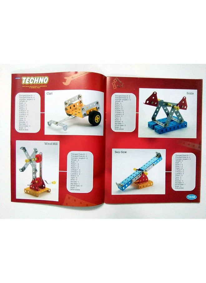 Nabhya - nabhya junior techno - engineering toy kit - educational toy - building blocks and models construction set (age 5 to 12)- Multi color - Image 1