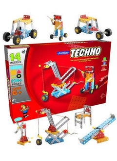 Nabhya nabhya junior techno - engineering toy kit - educational toy - building blocks and models construction set (age 5 to 12)- Multi color  - Image 1