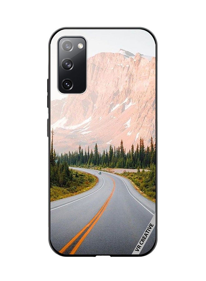VR CREATIVE Protective Case Cover For Samsung Galaxy S20 FE 5G Adventure Road Design Multicolour - Image 1