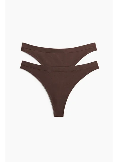 H&M 2-pack seamless thong briefs