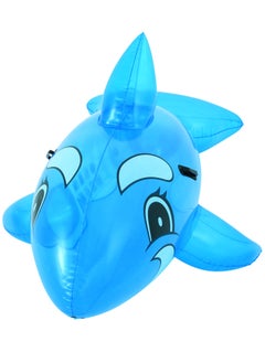 Bestway 41037-Transparent Whale Rider Inflatable Pool Float with Handles 1.57mx94cm/62"x37", Blue  - Image 2