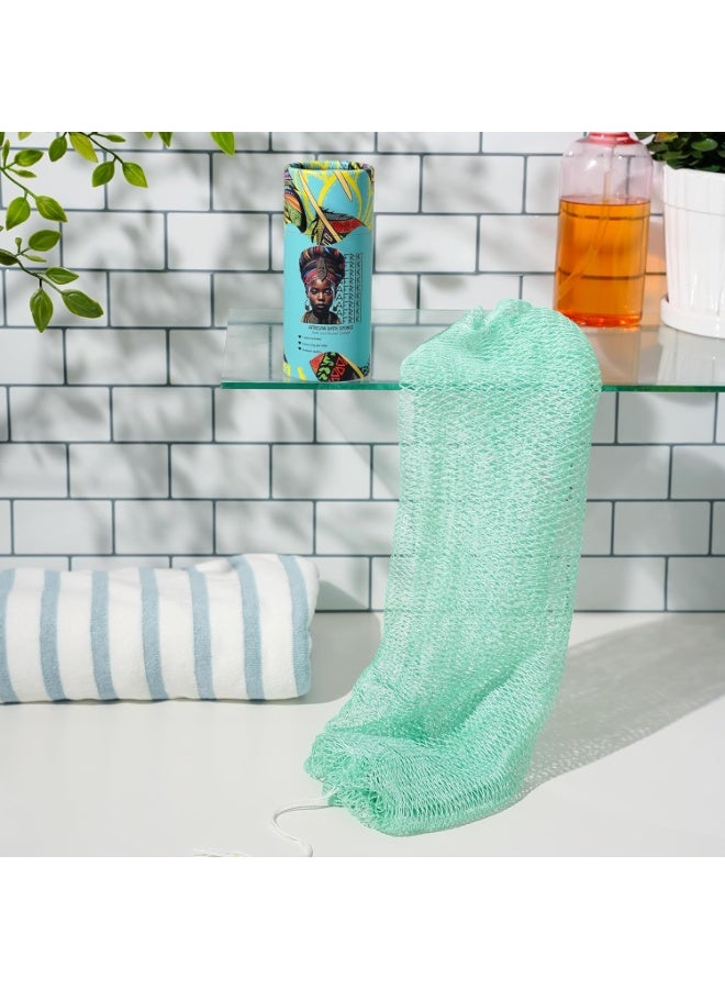 AFRIKI Authentic African Exfoliating Net Sponge, 45 Inch Long Back Scrubber for Normal to Sensitive Skin - Image 2