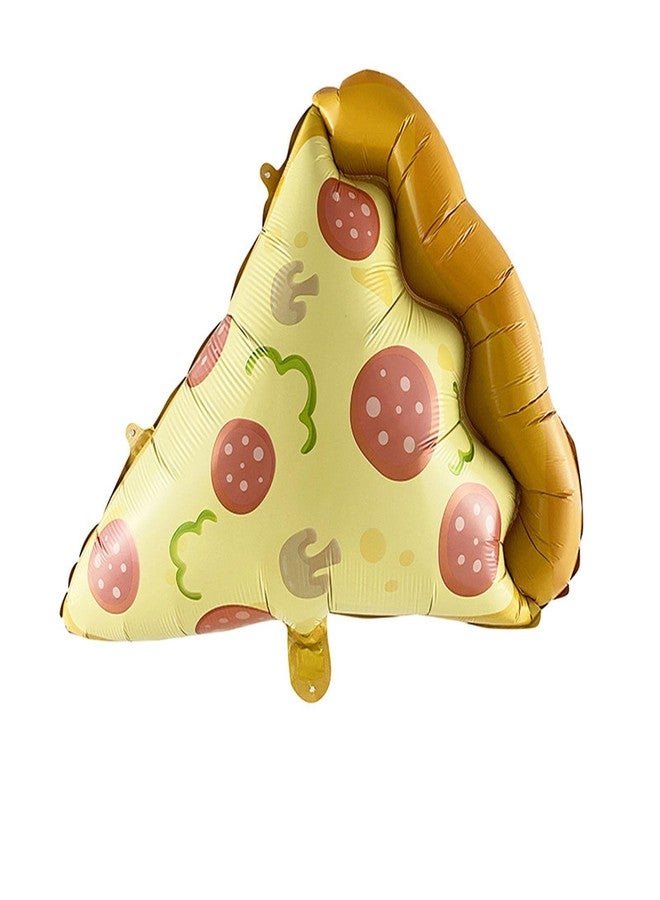 OHLIGEI 6PCS Large Pizza Foil Balloons Set Fast Food Pizza Shaped Mylar Balloons Picnic Snacks BBQ Party Balloon for Birthday Party Decorations - Image 3