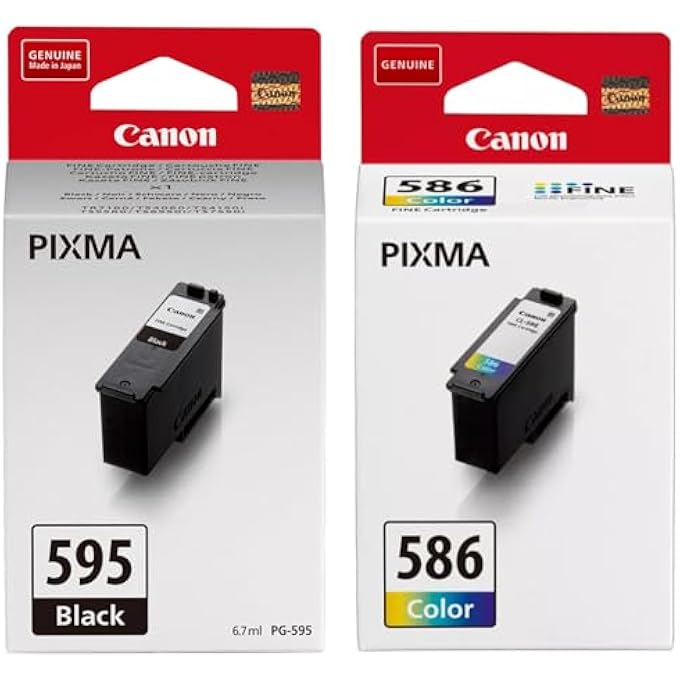 CANON PG-595 BLACK CL-586 COLOUR INK CARTRIDGE MULTIPACK - INK FOR PIXMA TS4150I TS6550I TS7550I - Image 1