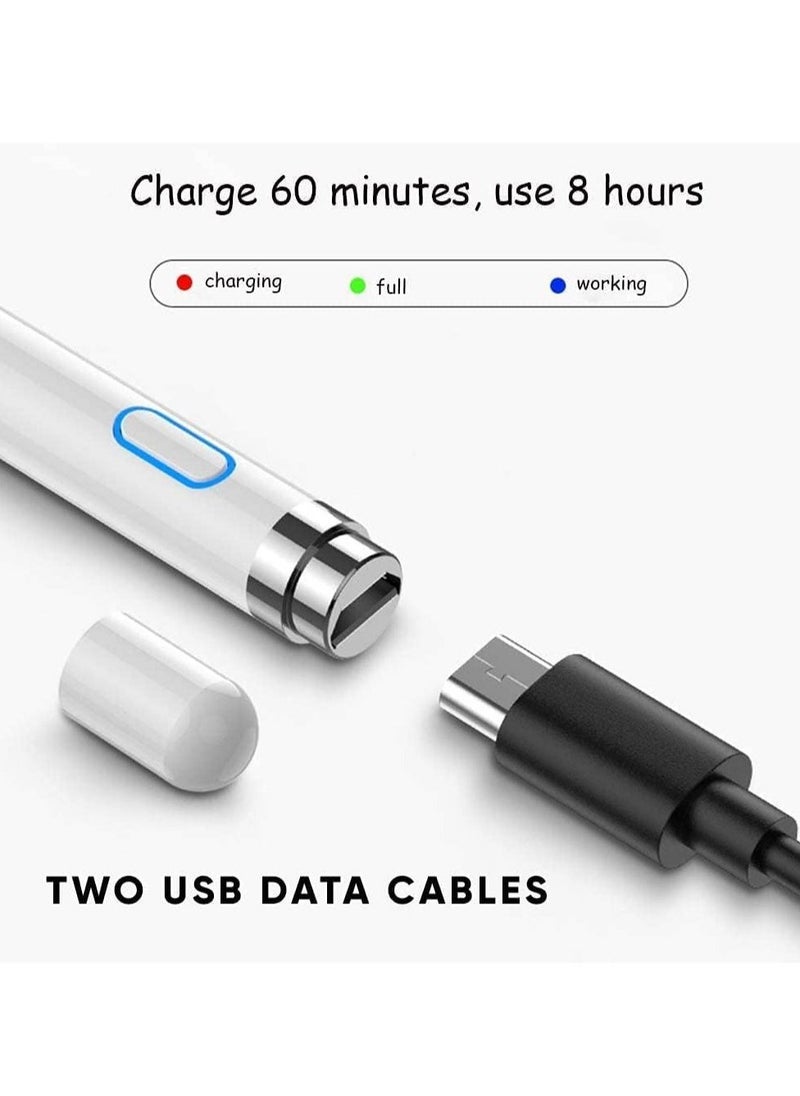 Generic - Stylus Pen Touch Screen Pencil: Active Stylus Pens Compatible for Apple iPhone iPad HP DELL Tablet Phone Laptop Chromebook Kindle Fire - Fine Point Digital Capacitive Drawing Pencil - Image 1