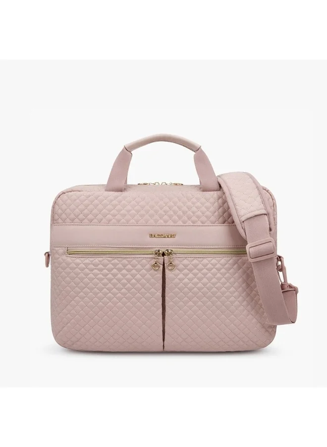 BAGSMART BAGSMART Light Pink Bonchemin 15.6 Inch Large Laptop Case for Women