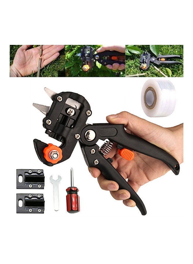 NIBEMINENT Garden Grafting Tool Set Fruit Tree Cutting Shears Pruning Secateurs Scissors black 20*10*20cm  - Image 2
