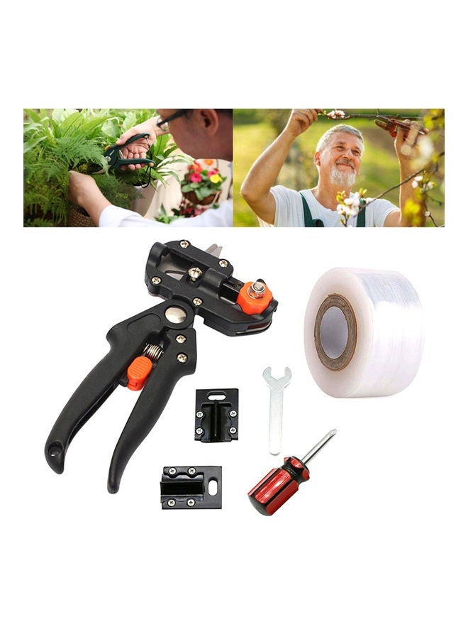 NIBEMINENT Garden Grafting Tool Set Fruit Tree Cutting Shears Pruning Secateurs Scissors black 20*10*20cm  - Image 3