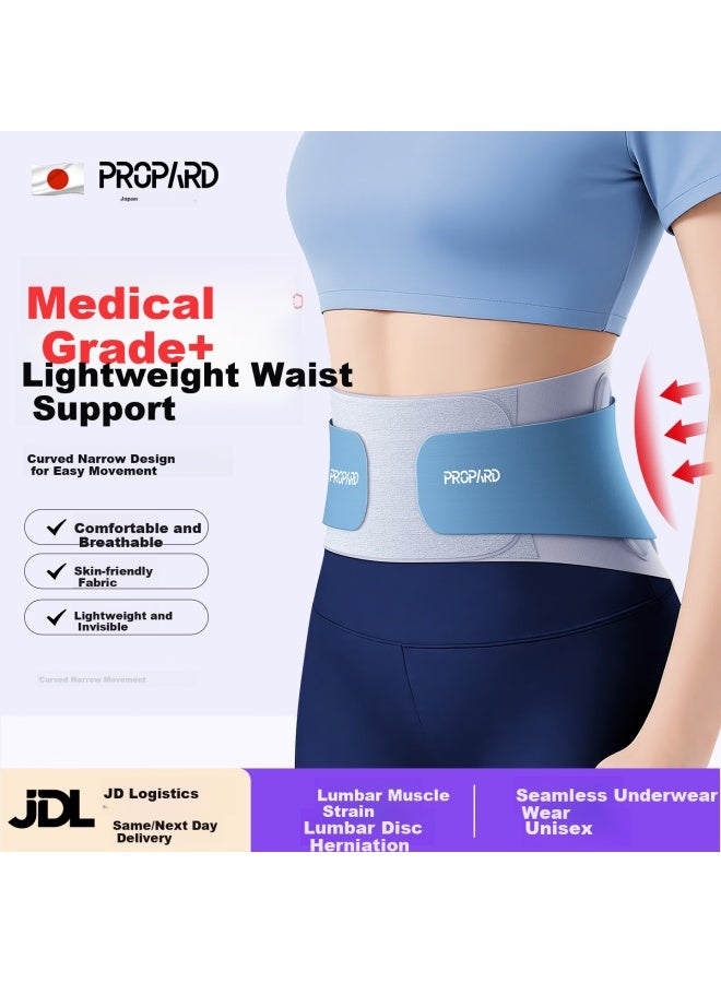 Propard Lumbar Support Belt For Herniated Disc, Waist Support For Lumbar Strain, Invisible Waist Brace For Men And Women, XL - Image 1