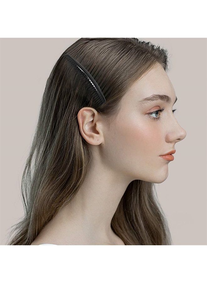 SourceTon 6 Packs French Twist Comb, SourceTon Plastic Side Hair Combs with 29 Teeth Hair Comb Hair Clip Combs for Fine Hair Accessory for Women- Black - Image 3