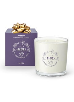 Mrs. Meyer's Clean Day Mrs. Meyers Clean Day Garden Heirloom Scented Soy Candle, Large, Moonflower Scent, 14 Ounce Candle 