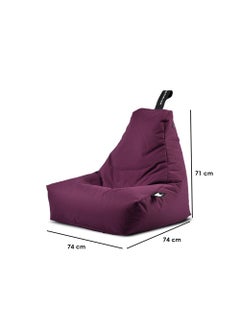 Extreme Lounging Extreme Lounging® - Original Mini Bean Bag for kids - Made in UK - Premium Quality Double Stitched Bean Bag - UV Protected & Waterproof - Small BeanBags Chair - Ideal for Indoor & Outdoor Use - Berry  - Image 2