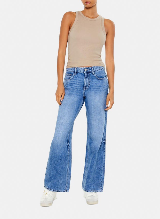 FOREVER 21 Cotton-Blend Cropped Tank Top - Image 2