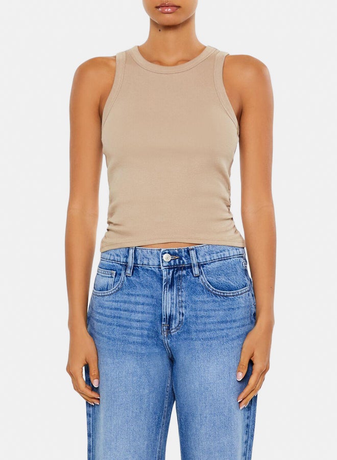 FOREVER 21 Cotton-Blend Cropped Tank Top - Image 1