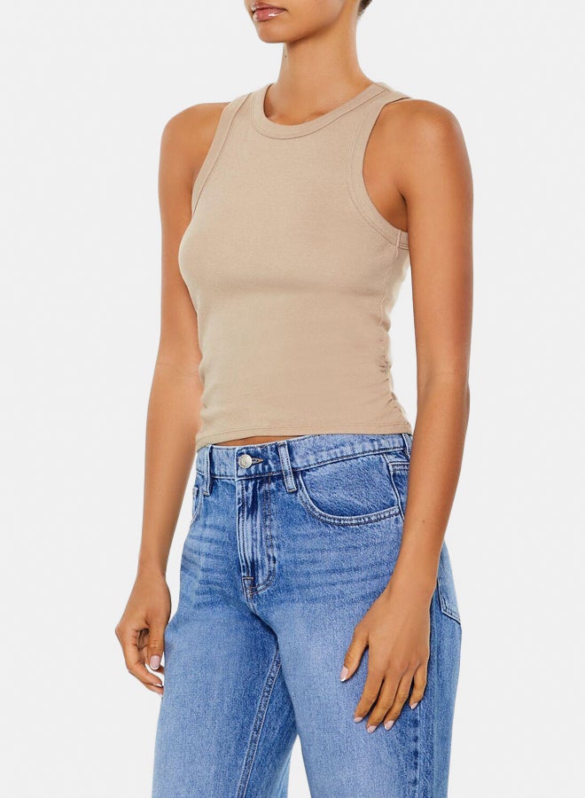 FOREVER 21 Cotton-Blend Cropped Tank Top - Image 4