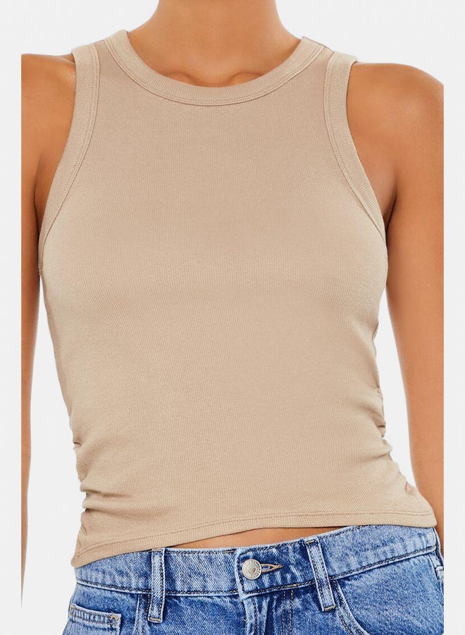 FOREVER 21 Cotton-Blend Cropped Tank Top - Image 3